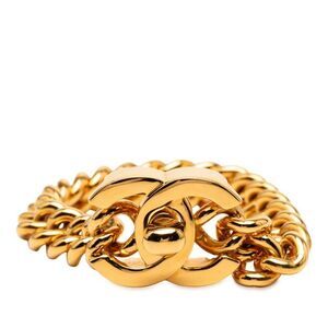 Chanel Turnlock Chain Bracelet Gold Plated Men's Chanel